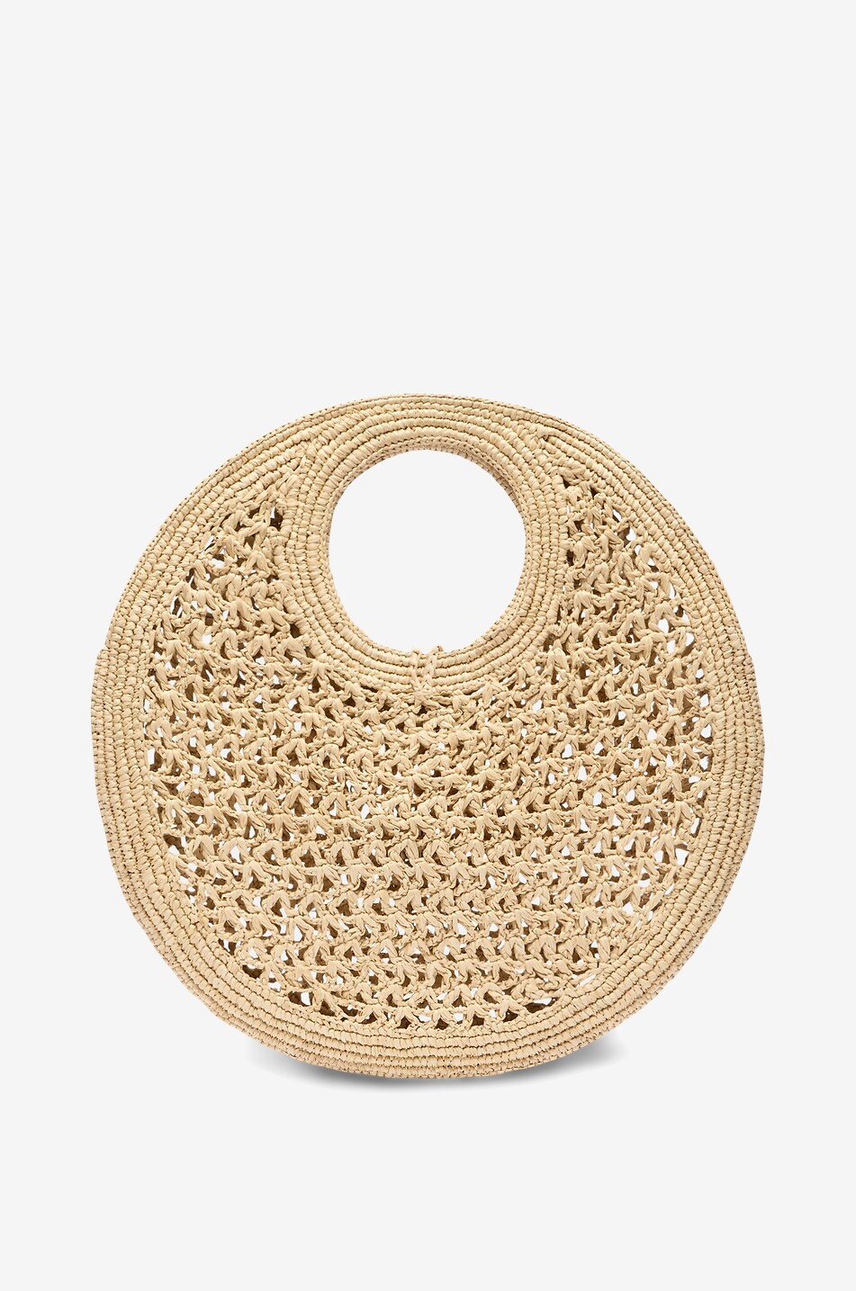JACQUEMUS Le Petit Rond Spaggia round raffia handbag Women BEIGE 3