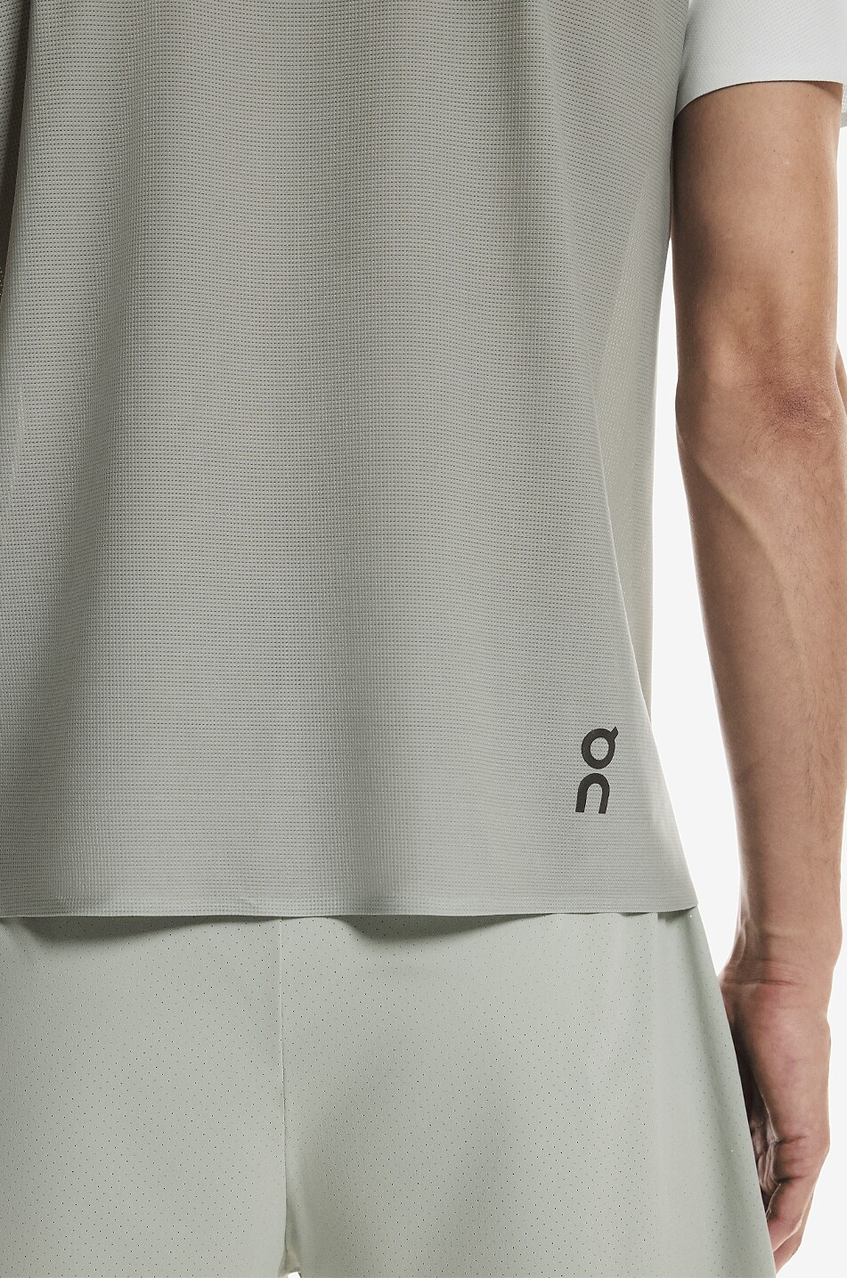 ON T-shirt de course à manches courtes Performance Homme GRIS CLAIR 8