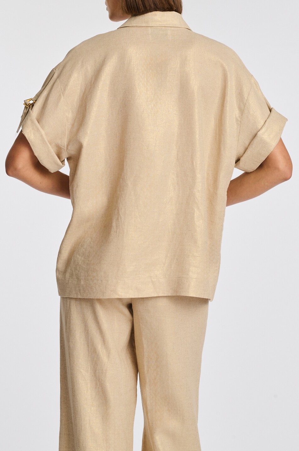 WEILL Hemd mit hochgerollten Ärmeln aus Leinenmischung Glene Damen BEIGE 4