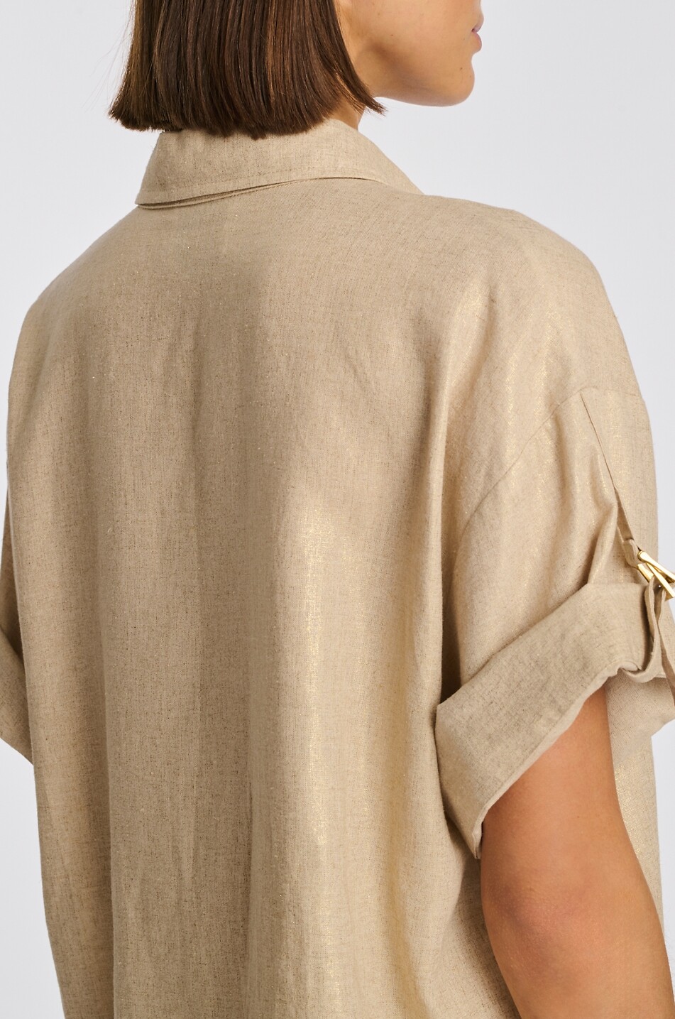 WEILL Hemd mit hochgerollten Ärmeln aus Leinenmischung Glene Damen BEIGE 6