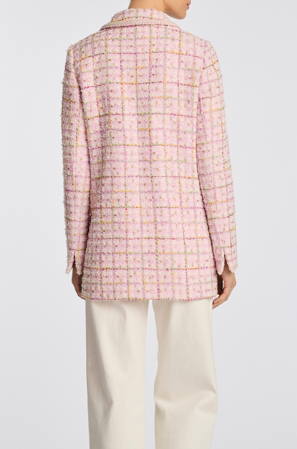 WEILL Kurzer Blazer aus Tweed mit Karomuster Talya Damen ROSA 8