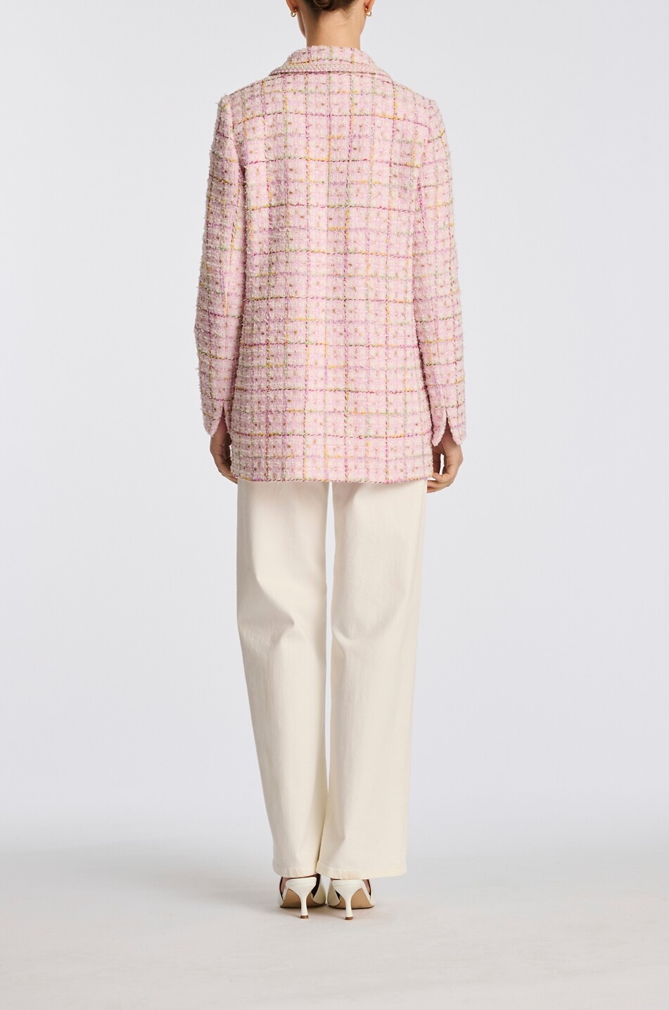 WEILL Kurzer Blazer aus Tweed mit Karomuster Talya Damen ROSA 3