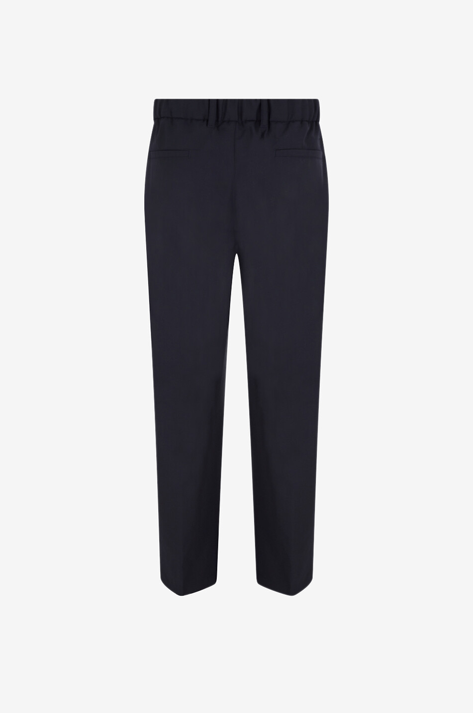 HERNO Light Stretch Wooly straight-leg pleated wool blend Men DARK BLUE 2