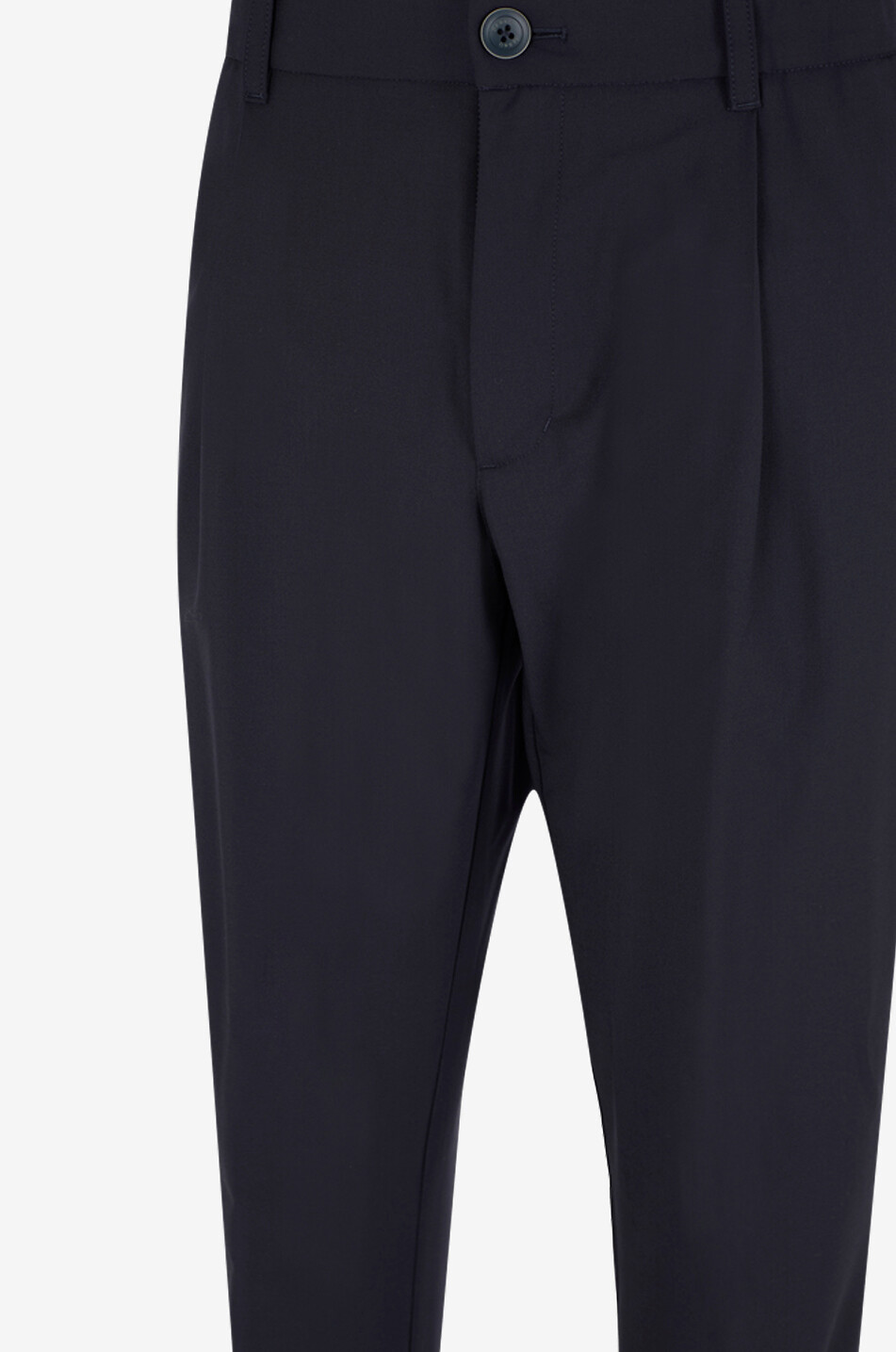 HERNO Light Stretch Wooly straight-leg pleated wool blend Men DARK BLUE 3