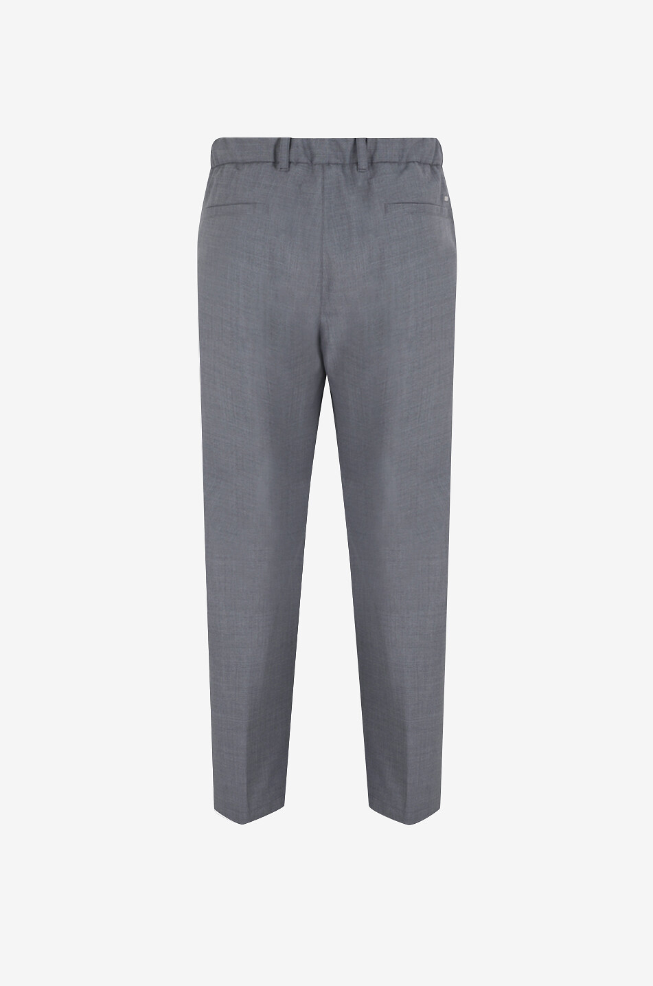 HERNO Light Stretch Wooly straight-leg pleated wool blend Men MEDIUM GREY 2