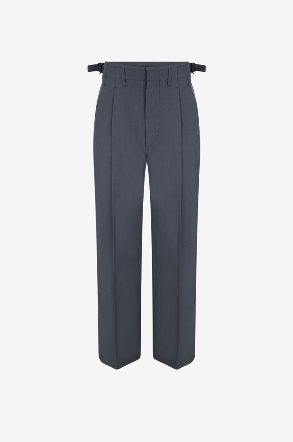LEMAIRE Pleated tailored tropical wool blend trousers Men DARK GREY 1