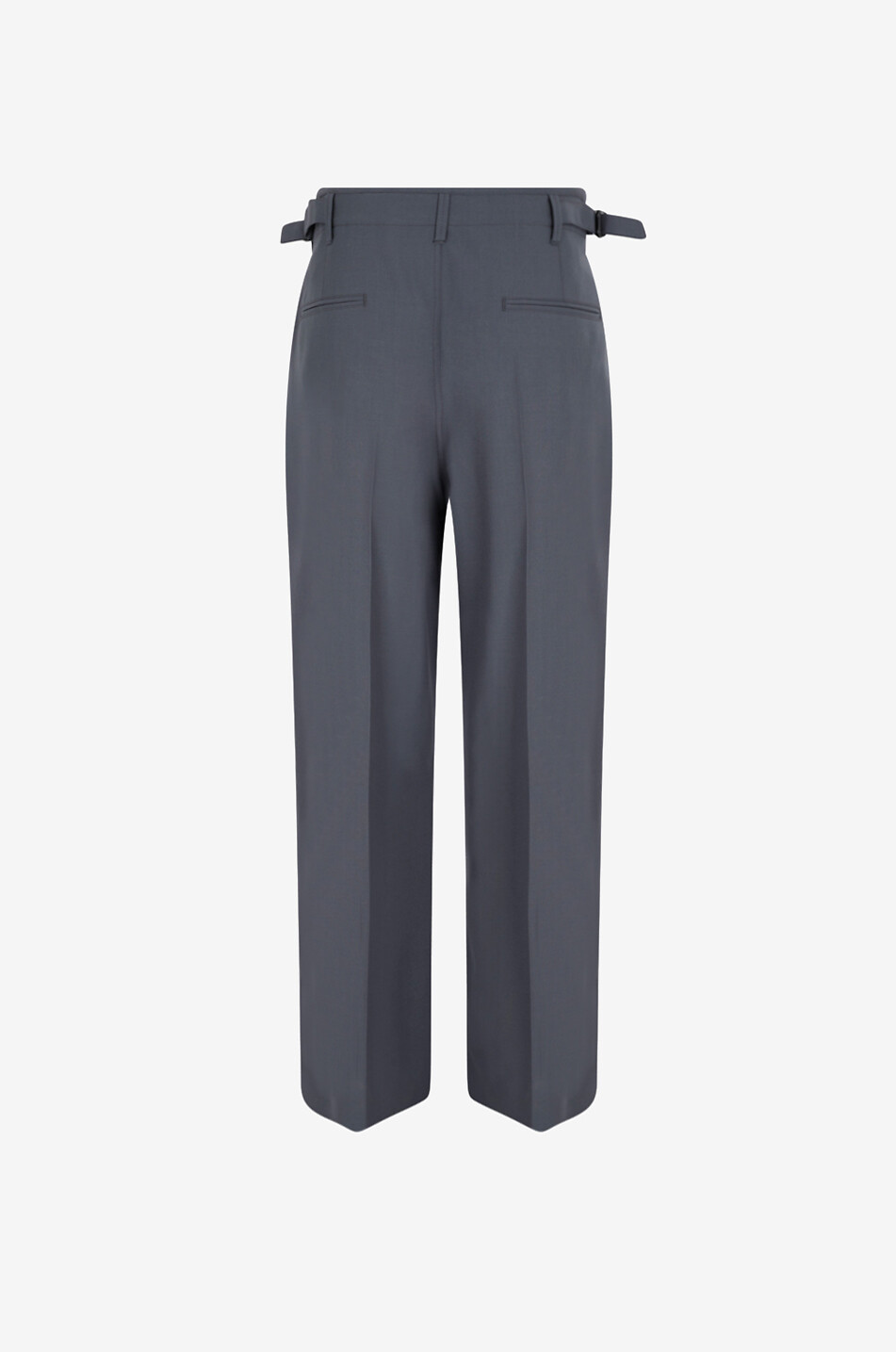 LEMAIRE Pleated tailored tropical wool blend trousers Men DARK GREY 2