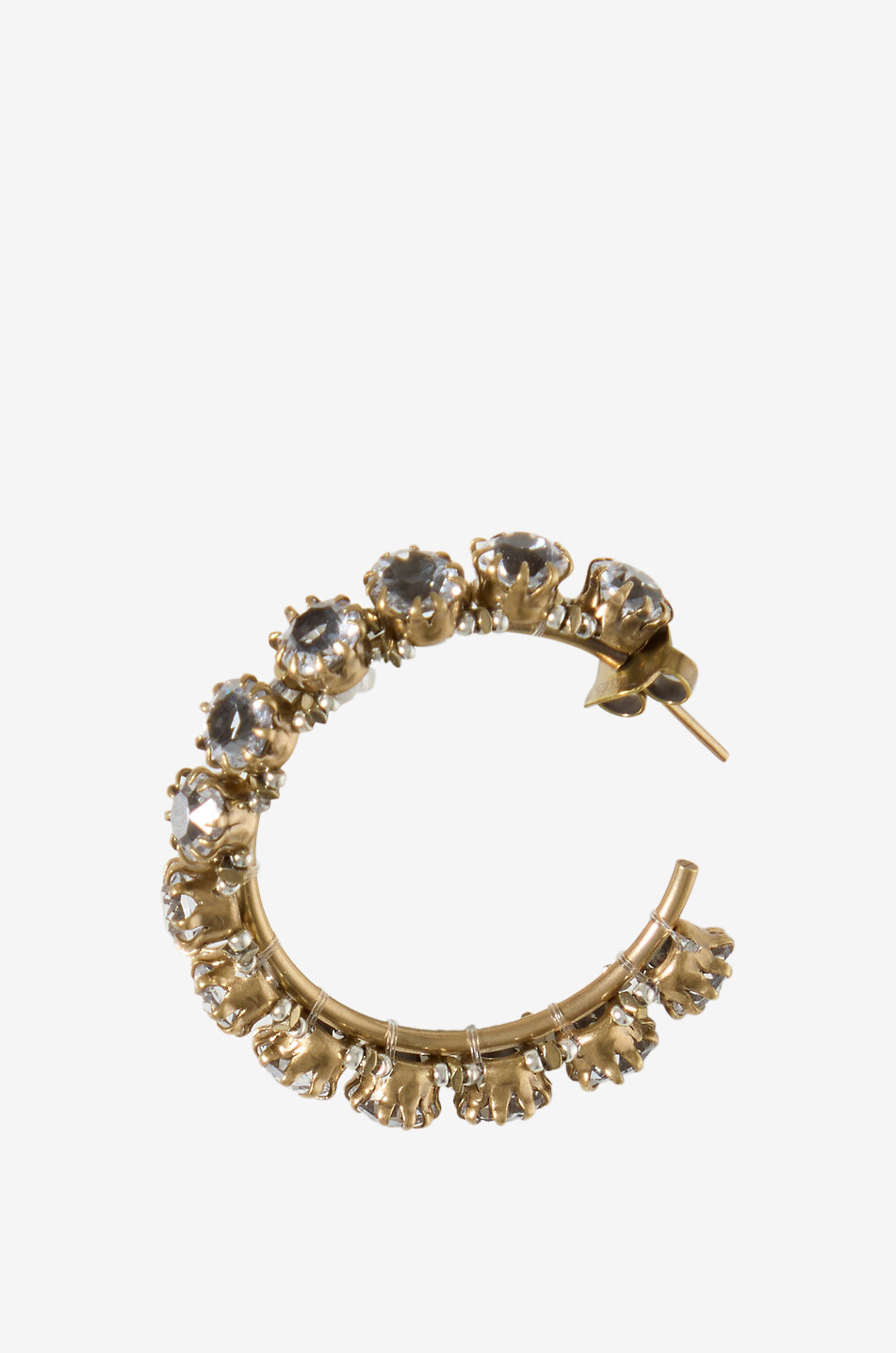 TATABORELLO Créoles ornées de cristaux Lana Femme BLANC 3