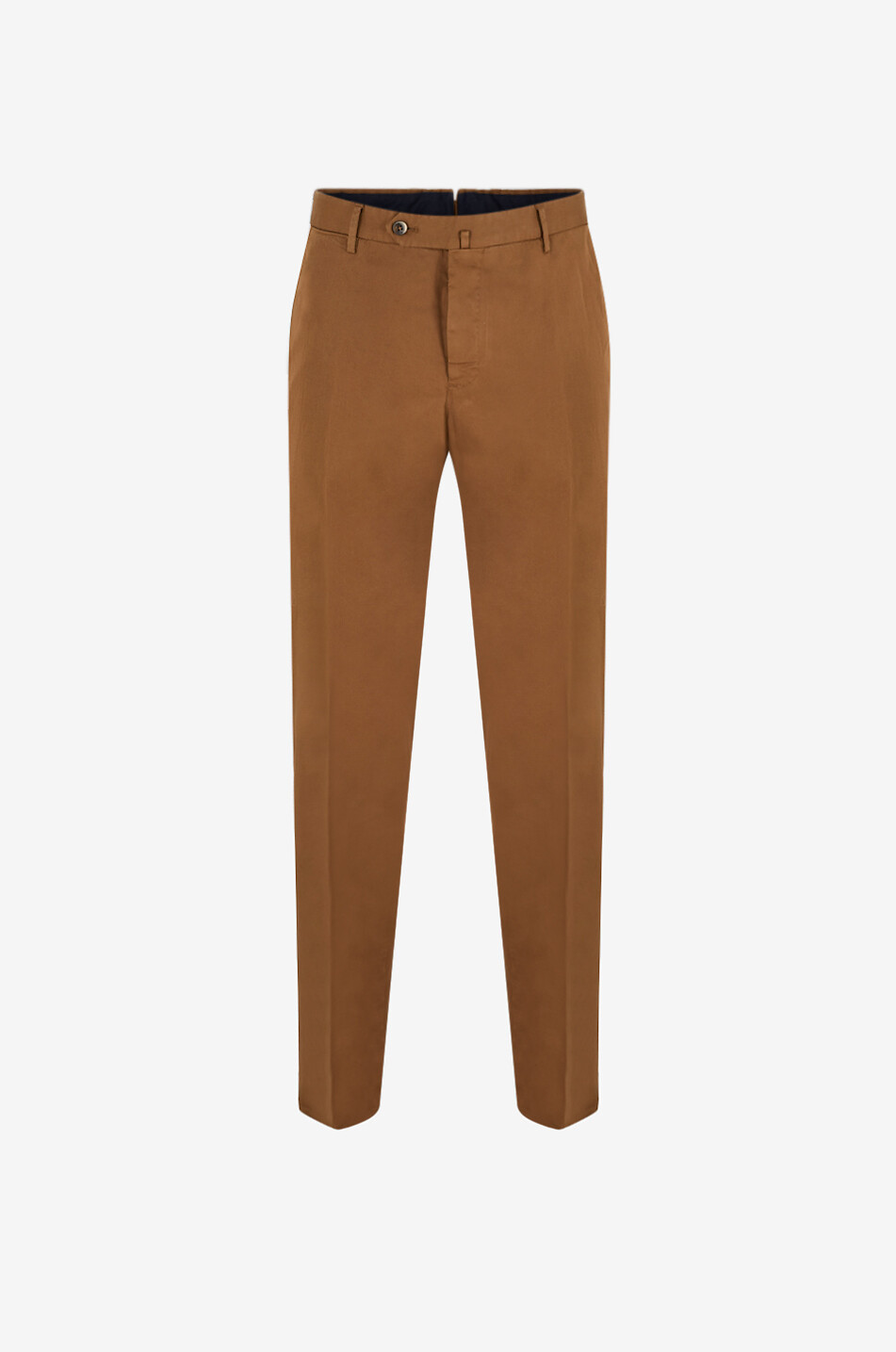 PT TORINO Slim fit cotton stretch chino trousers Men MEDIUM BROWN 1