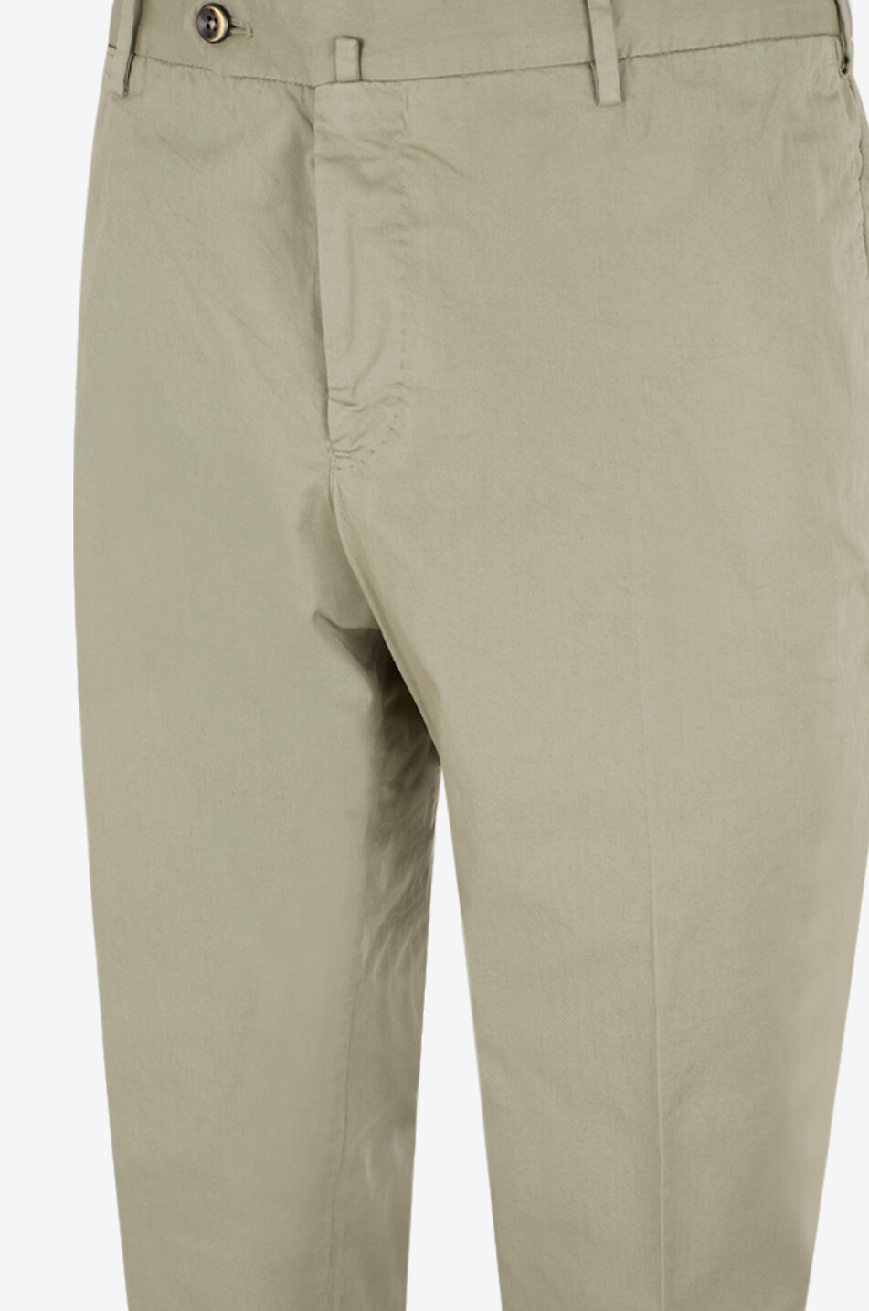 PT TORINO Slim fit cotton stretch chino trousers Men MEDIUM GREEN 3