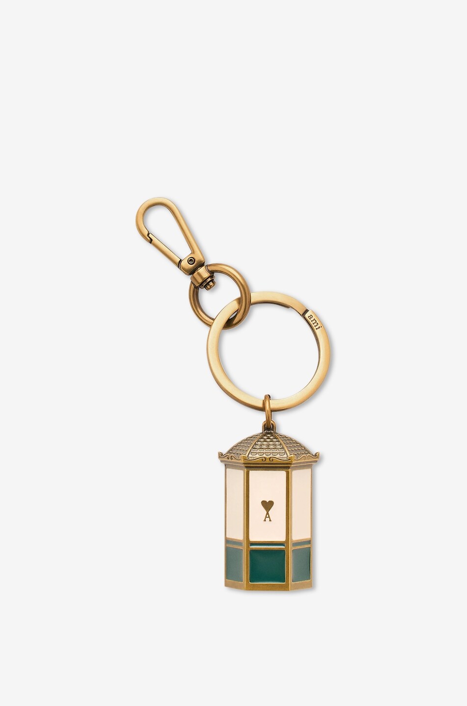 AMI Porte-clés émaillé Kiosque Ami de Coeur Homme VERT 1
