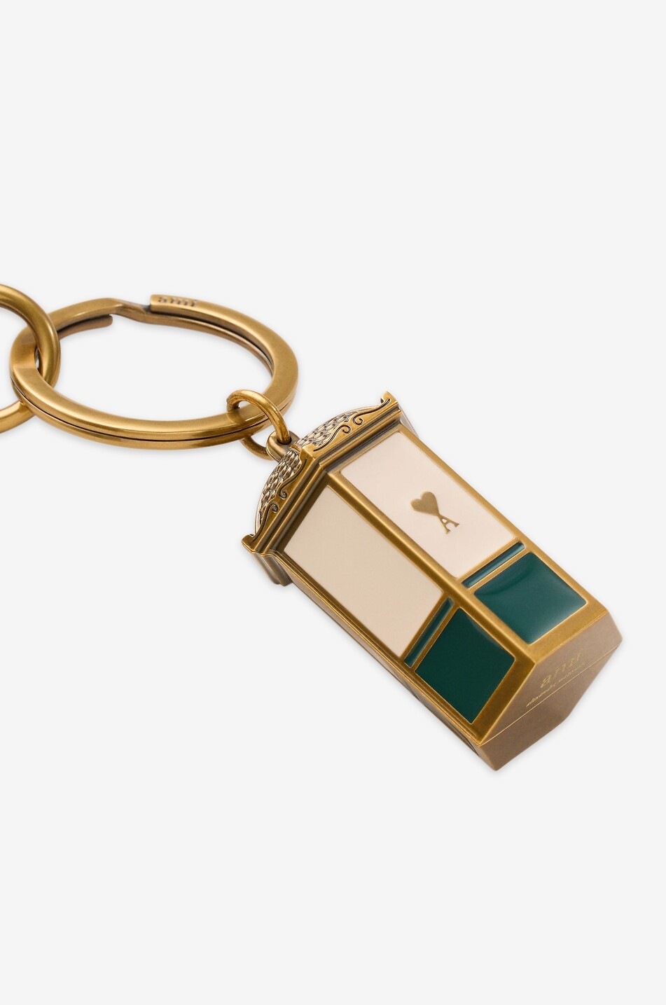 AMI Porte-clés émaillé Kiosque Ami de Coeur Homme VERT 2