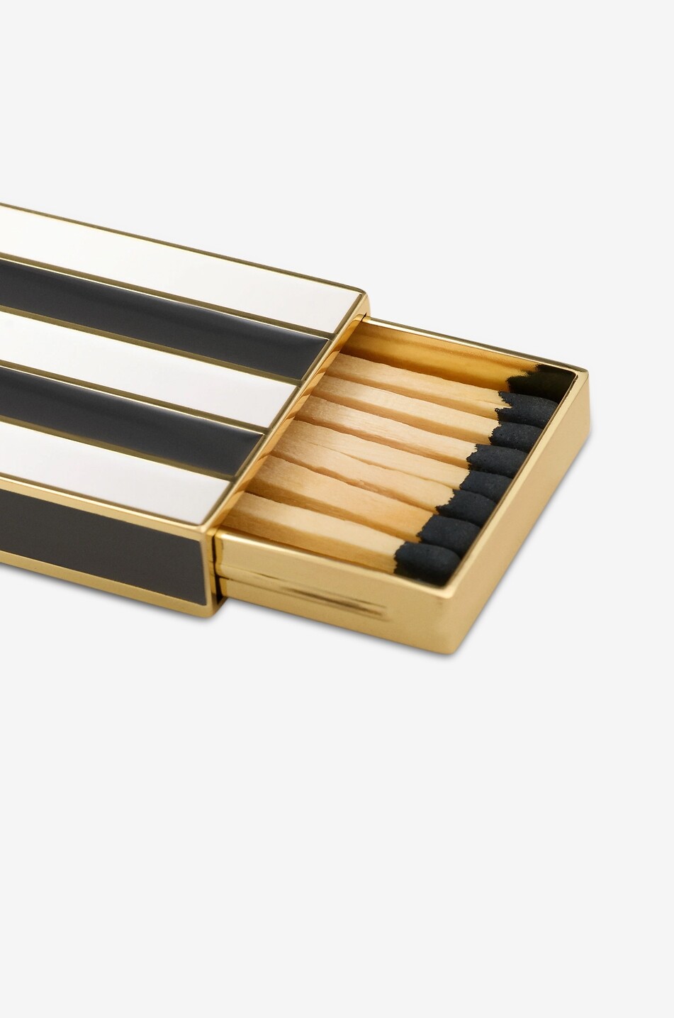 AMI Ami de Cœur striped metal box for matches Home BLACK 3