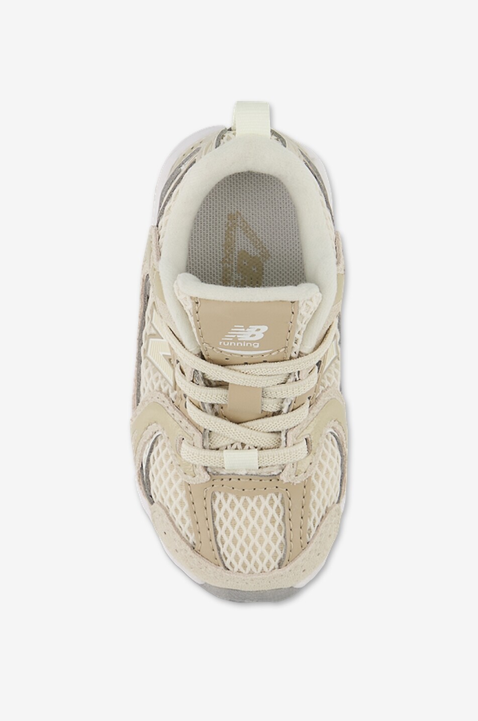 NEW BALANCE Niedrige Mädchen-Sneakers aus Mesh 530 Bungee Lace Mädchen BEIGE 3