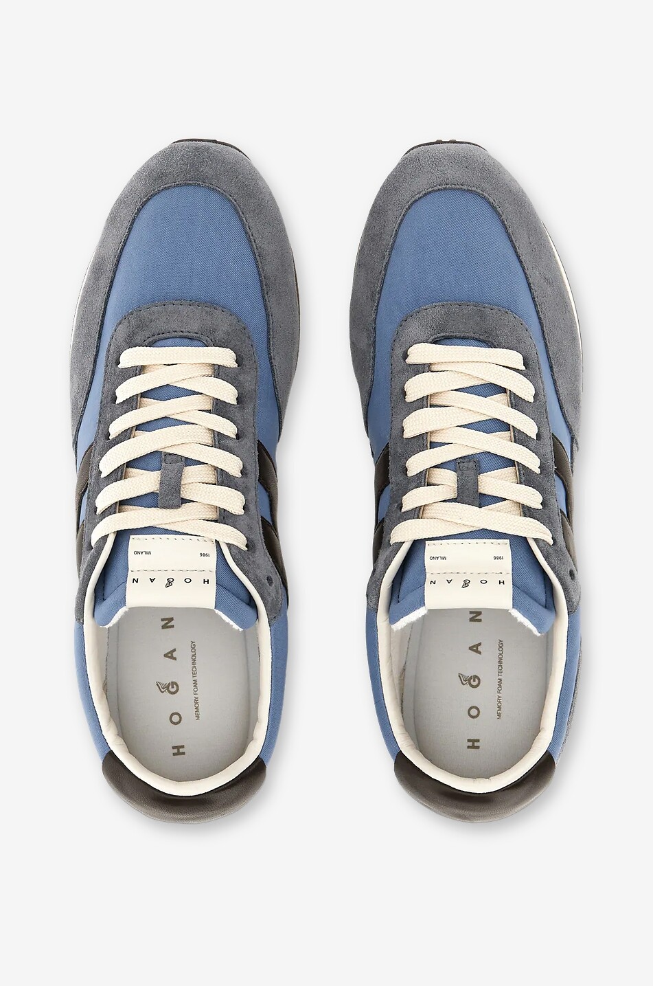 HOGAN Hogan Athletic suede low-top sneakers Men LIGHT BLUE 4