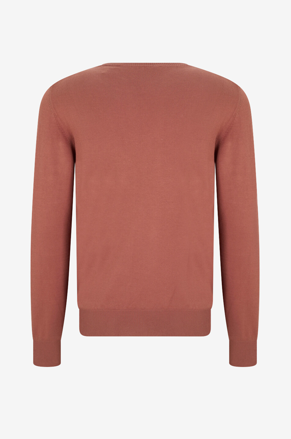 GRAN SASSO Lightweight cotton crew neck jumper Men BROWN 2