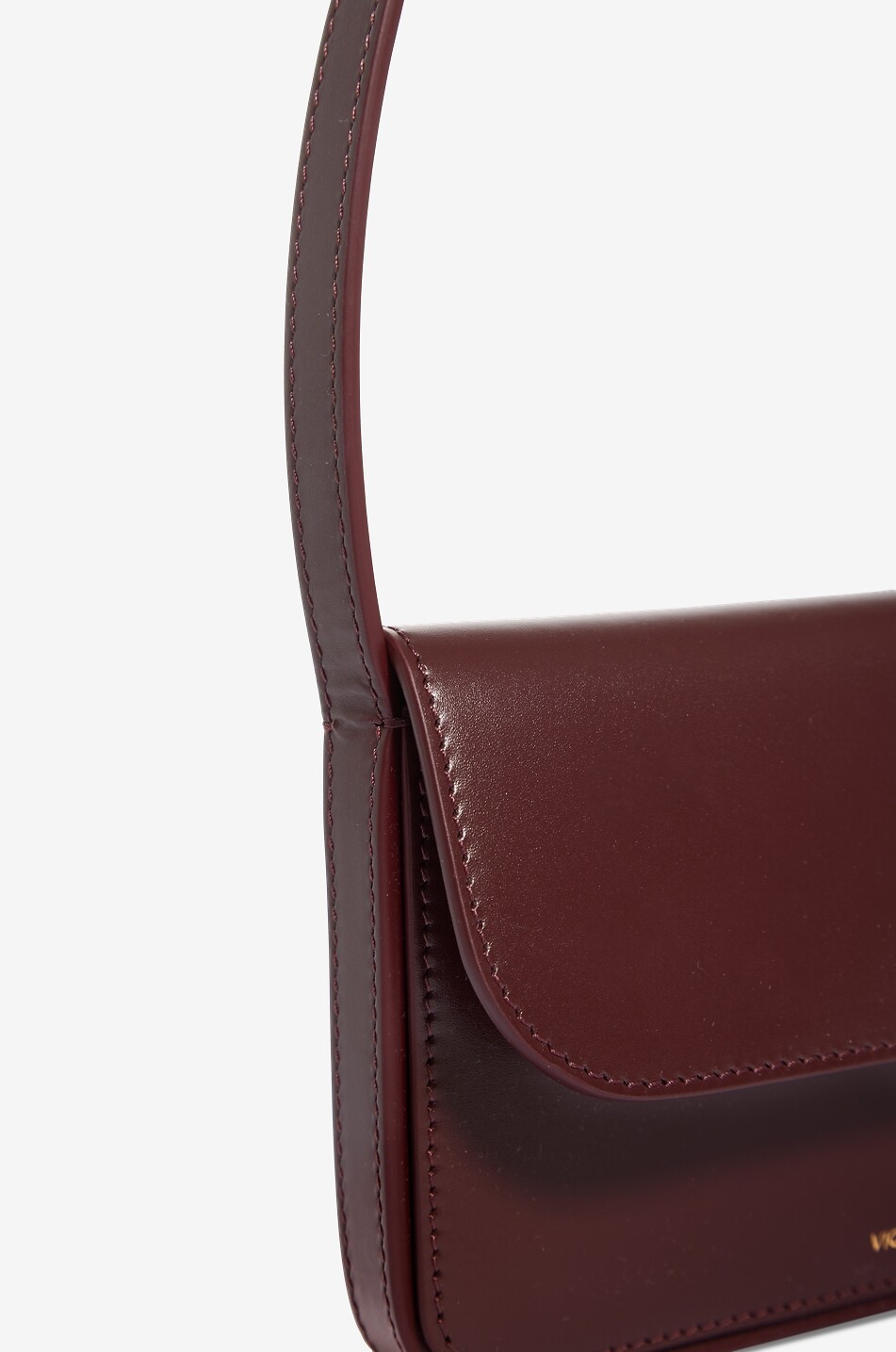 VICTORIA BECKHAM Kleine Schultertasche aus Glattleder Dorian Pocket Damen DUNKELROT 5
