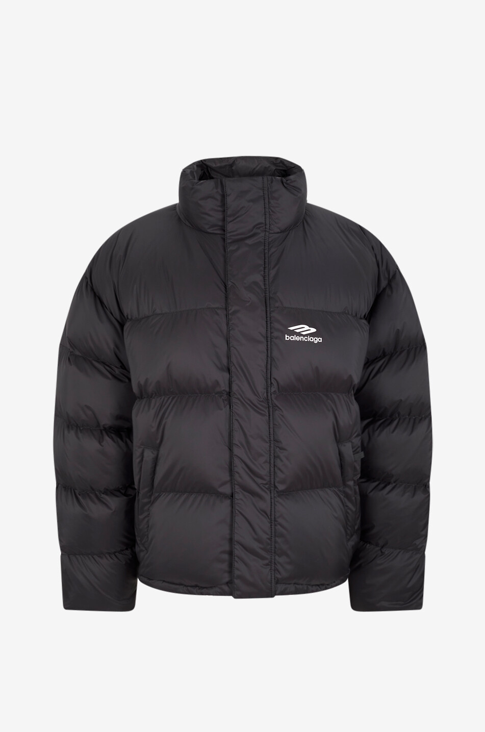 BALENCIAGA Doudoune courte à col montant matelassée Ski 3B Icon Homme NOIR 1