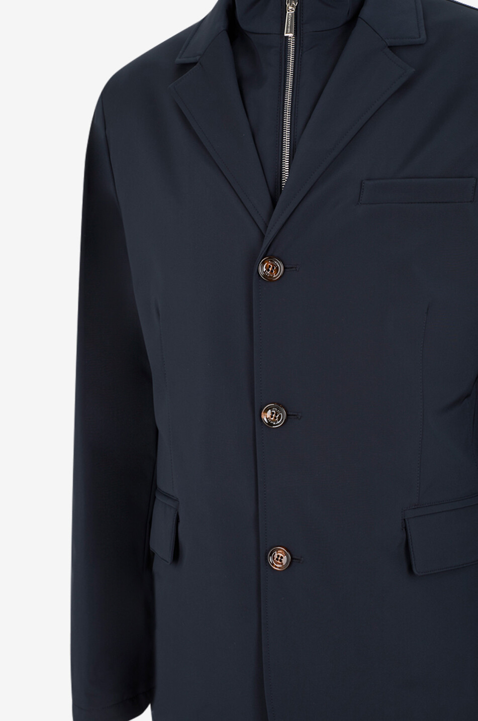 MOORER Borromeo lined single-breasted silk blend blazer Men DARK BLUE 3