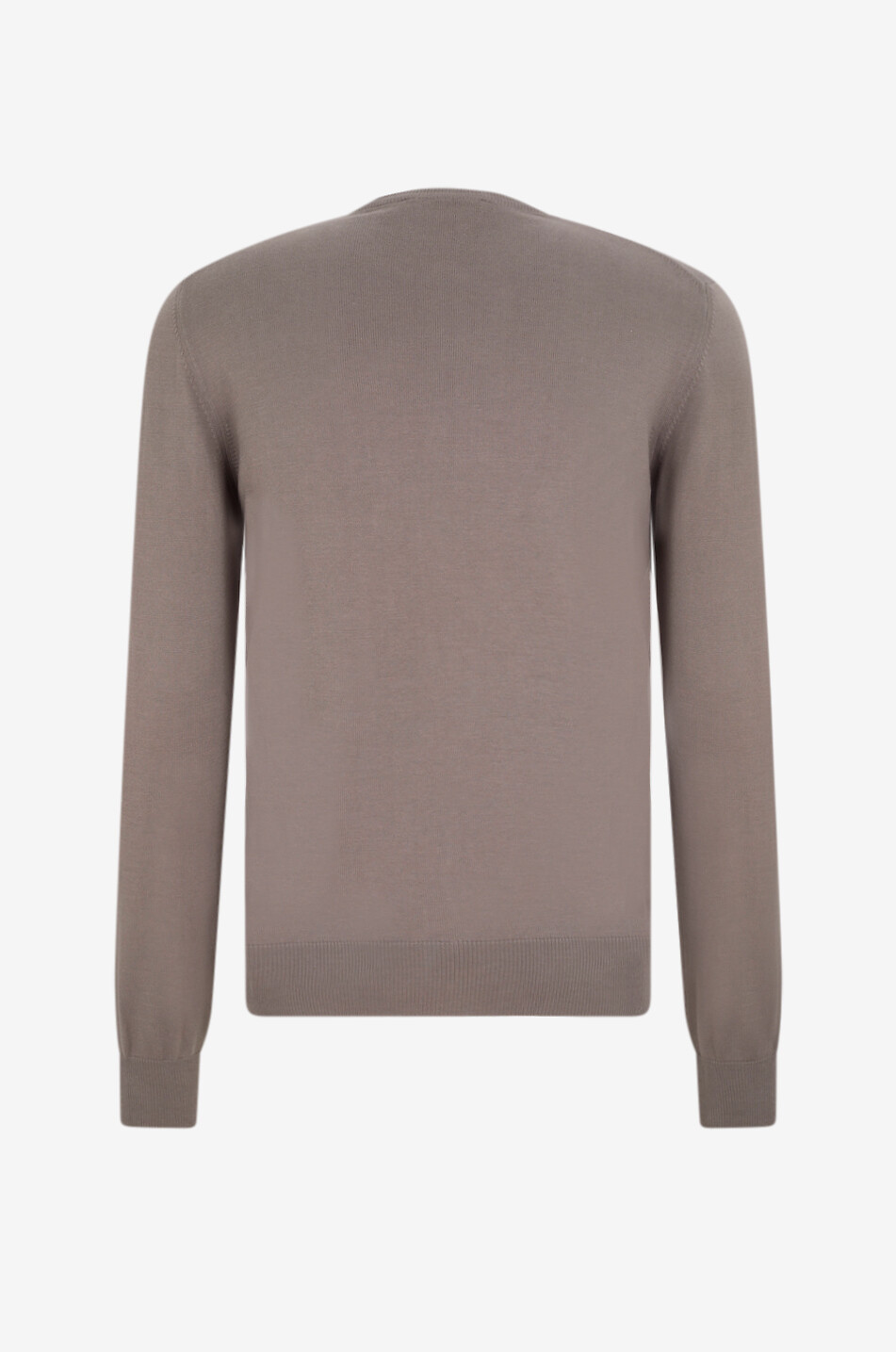 GRAN SASSO Lightweight cotton crew neck jumper Men BROWN 2