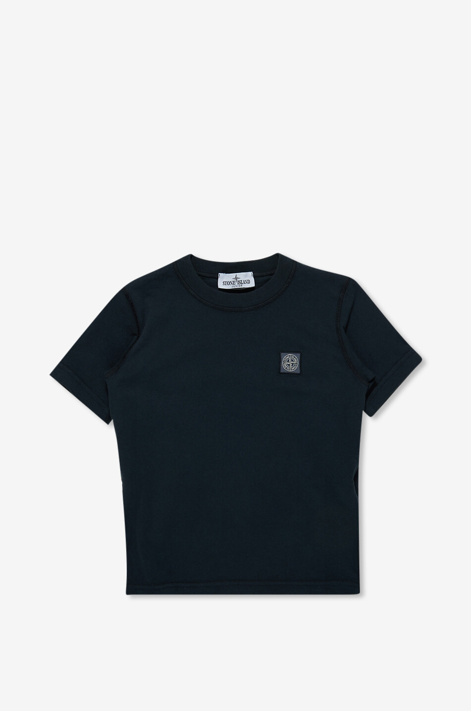 STONE ISLAND JUNIOR 2100005 Compass Organic Cotton boys' short-sleeved T-shirt Boy DARK BLUE 1