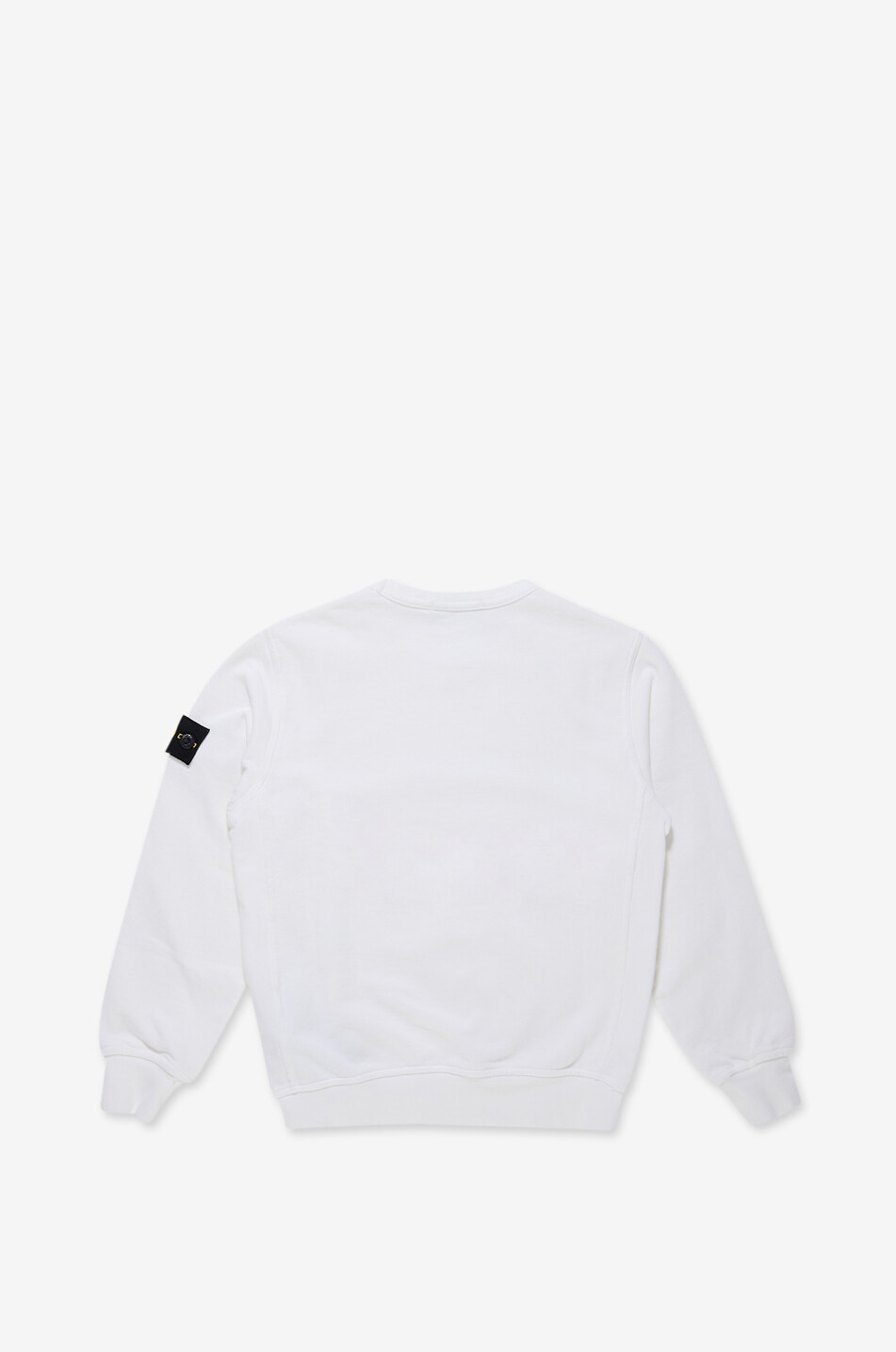 STONE ISLAND JUNIOR Rundhals-Sweatshirt für Jungen aus Baumwolle 6100005 Organic Cotton Fleece Junge WEISS 2
