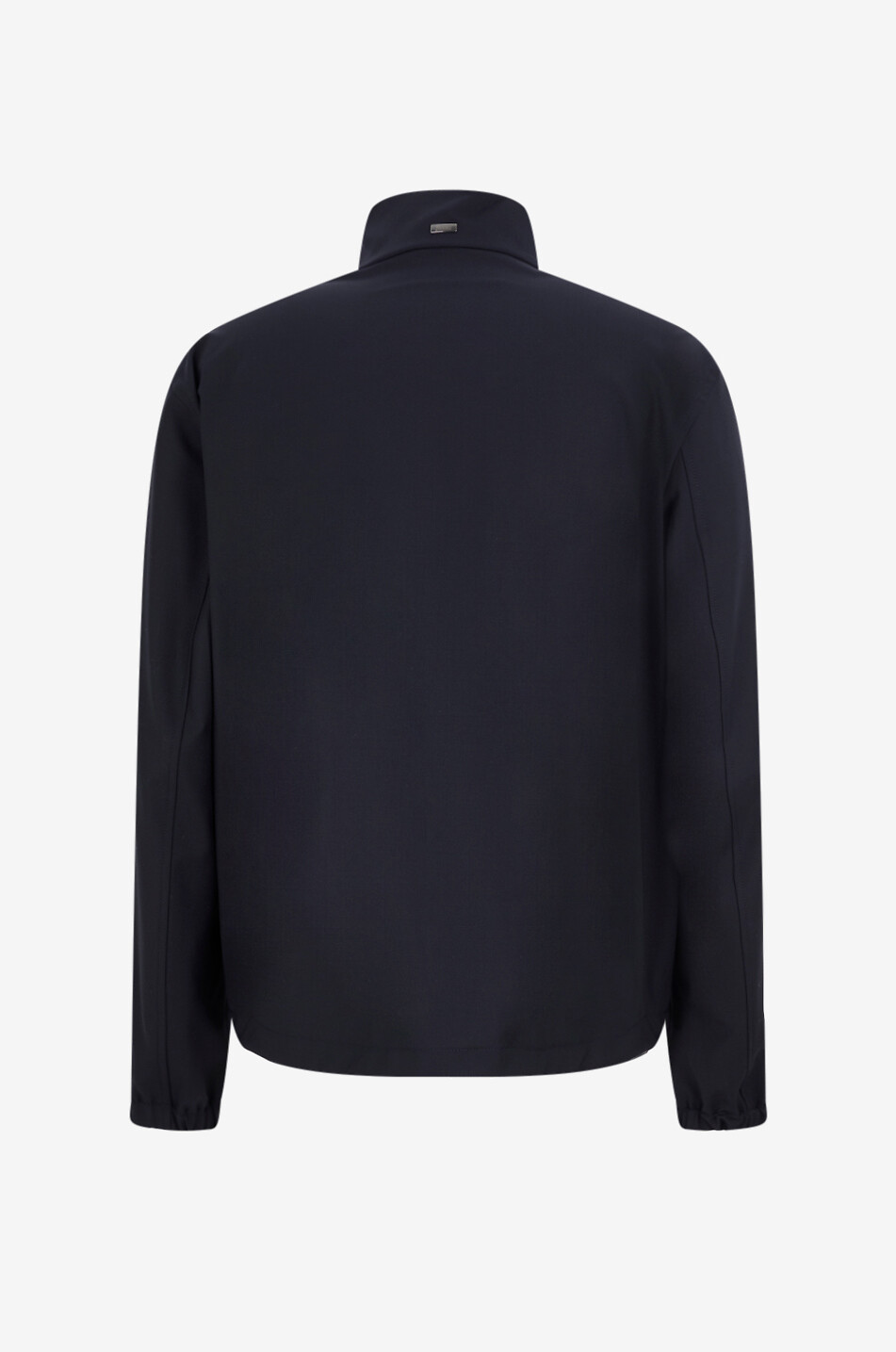 HERNO Short stand-collar jacket in blended wool Men DARK BLUE 2