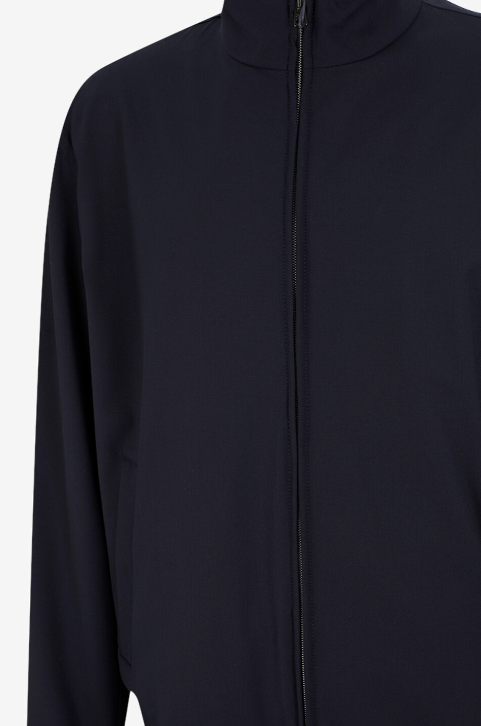 HERNO Short stand-collar jacket in blended wool Men DARK BLUE 3