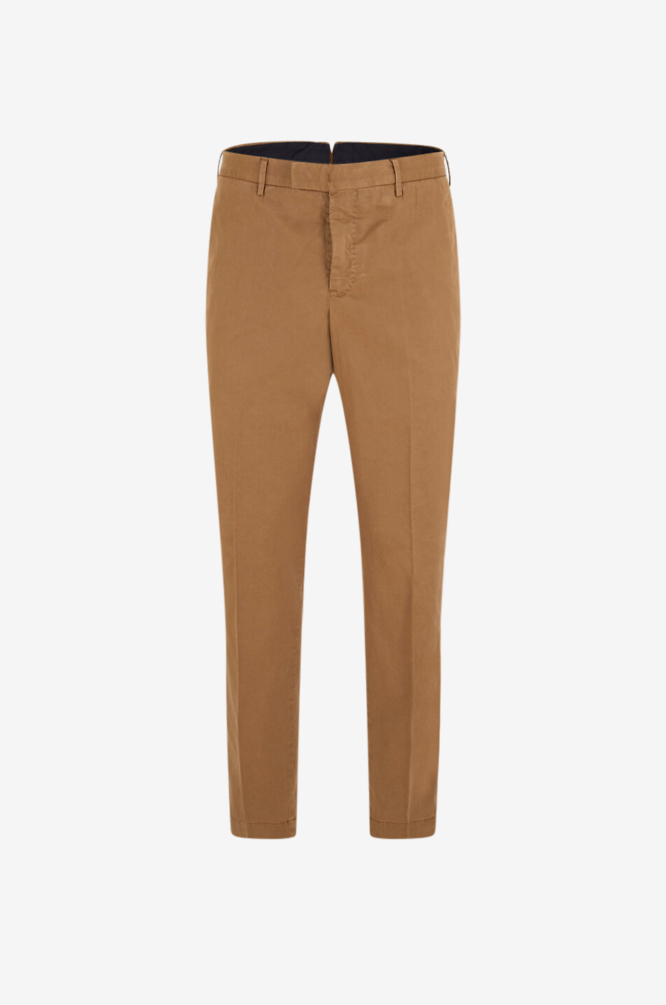 PT TORINO Pantalon chino slim en sergé de lyocell et coton Master Fit Homme MARRON CLAIR 1
