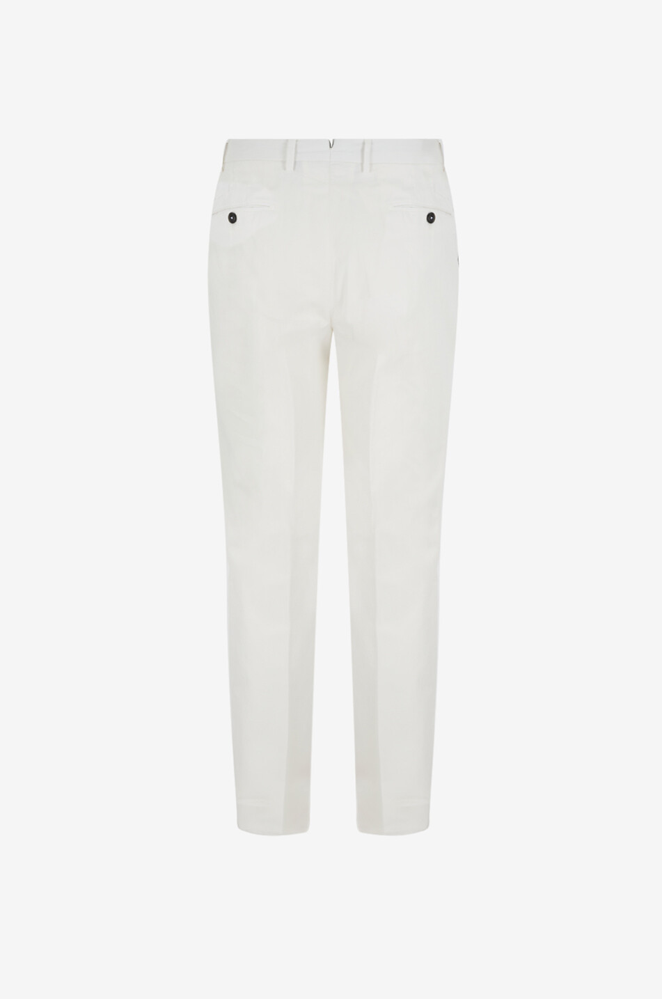 PT TORINO Pantalon chino en coton et soie Slim Fit Homme BLANC CASSE 2