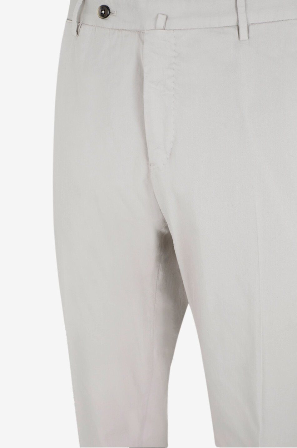 PT TORINO Pantalon chino en coton et soie Slim Fit Homme GRIS CLAIR 3