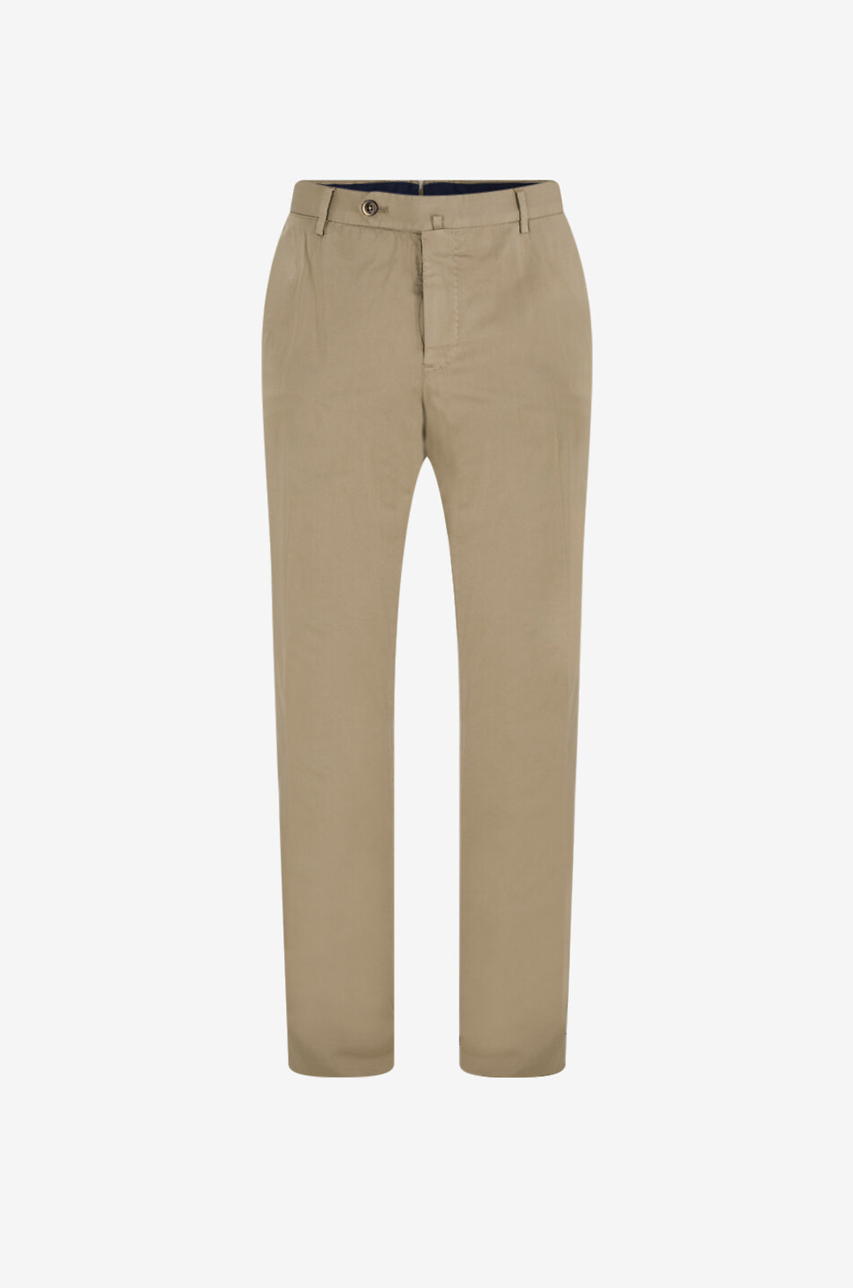 PT TORINO Pantalon chino en coton et soie Slim Fit Homme VERT MOYEN 1