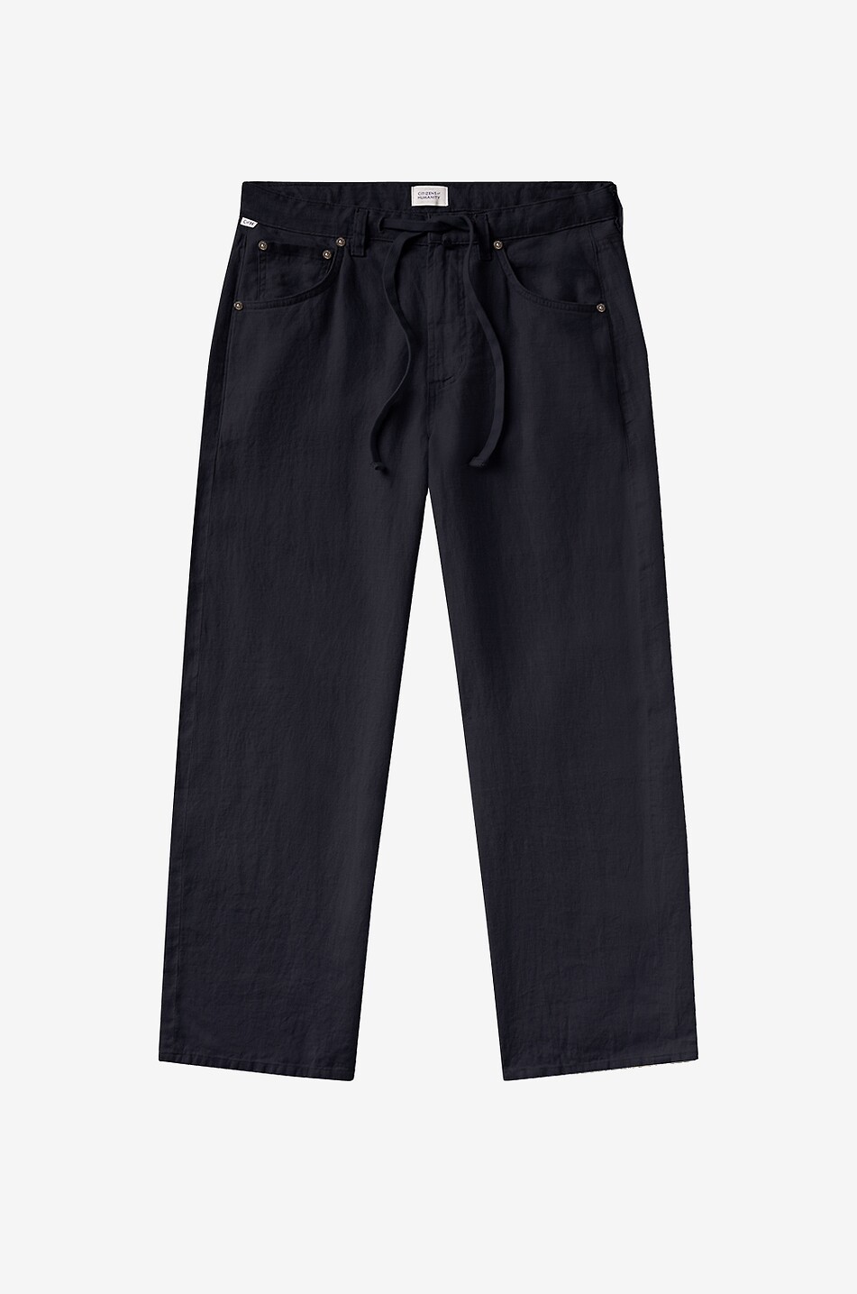 Brynn linen pyjama bottoms with drawstring waist