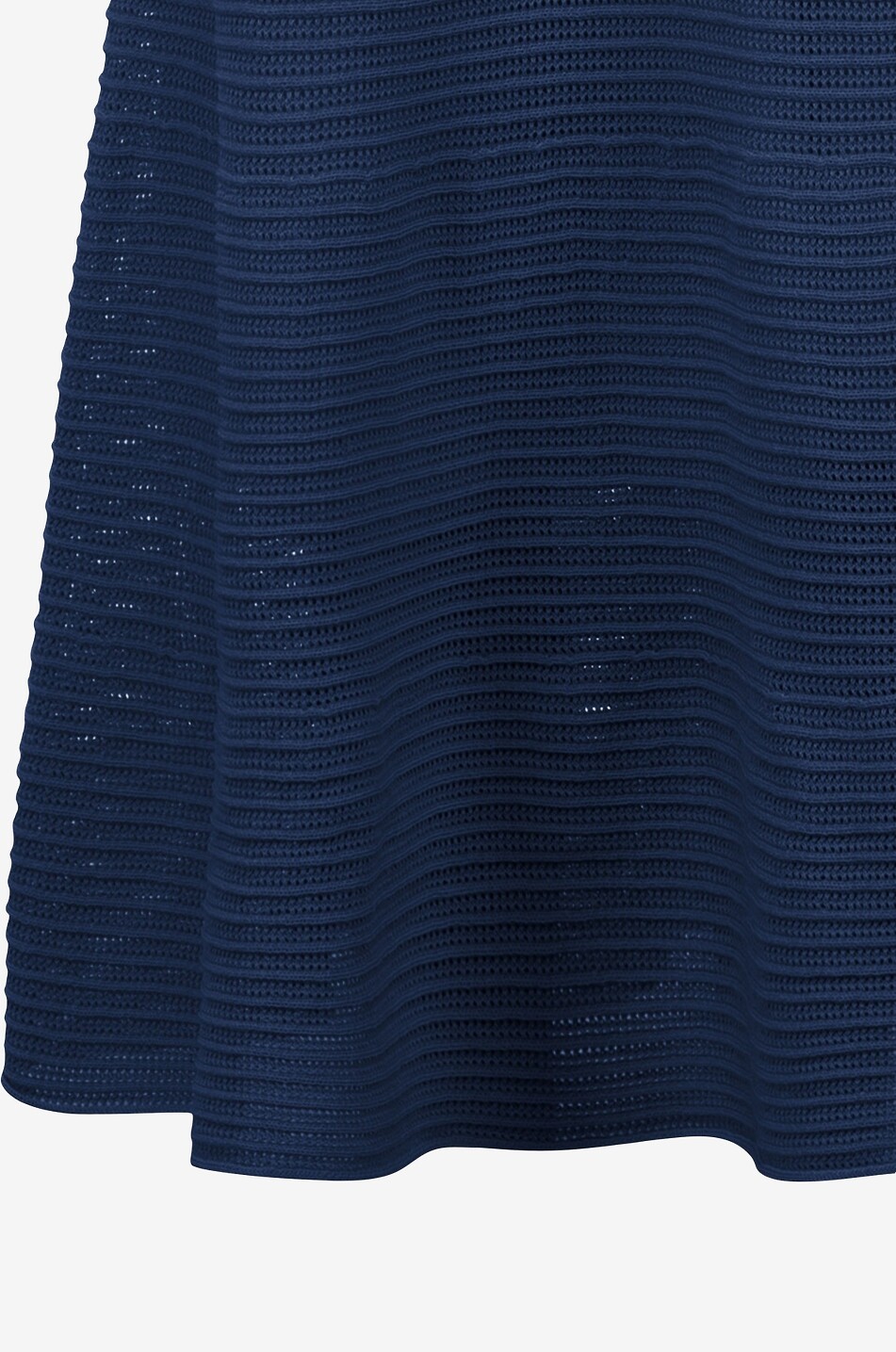 MOLLI Ephemere round neck flared midi dress in knit Women DARK BLUE 4