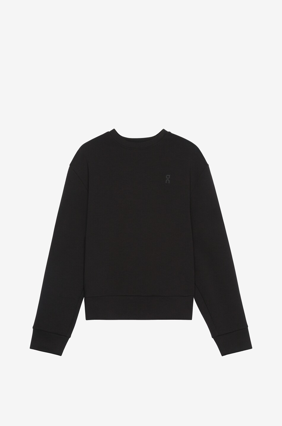 ON Pull à col rond en tissu technique Focus Tech Crew Femme NOIR 1