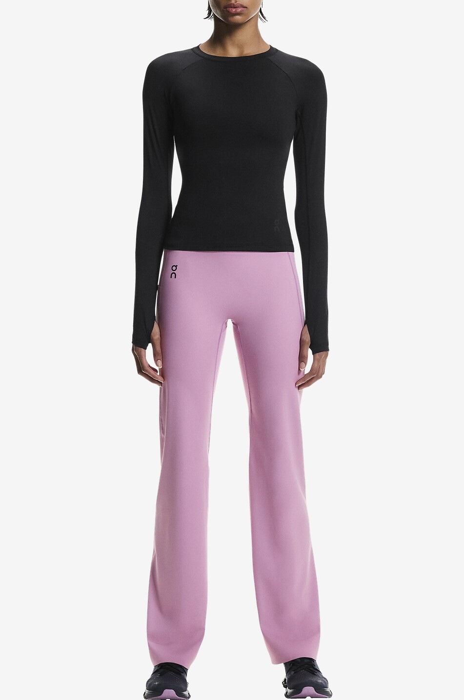 ON Studio Flared Tights technical fabric flared sports trousers Women LIGHT PURPLE 3