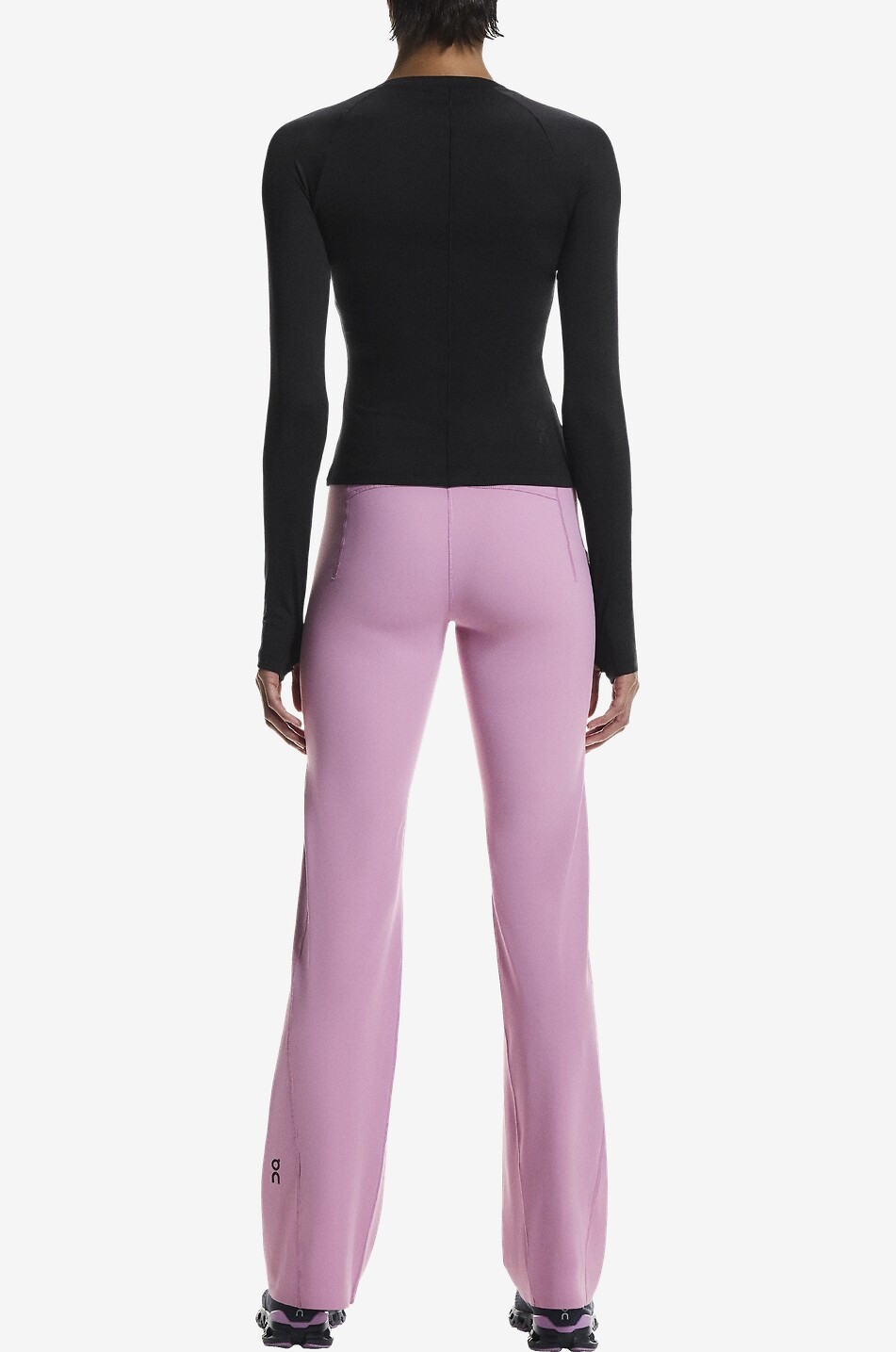 ON Studio Flared Tights technical fabric flared sports trousers Women LIGHT PURPLE 4
