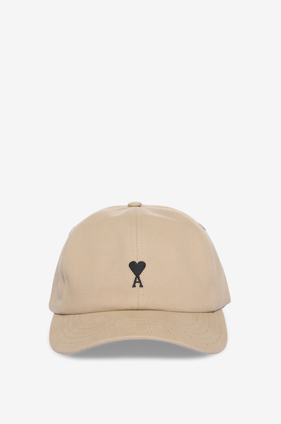 AMI Casquette en gabardine de coton Ami de Cœur Homme Beige moyen 1