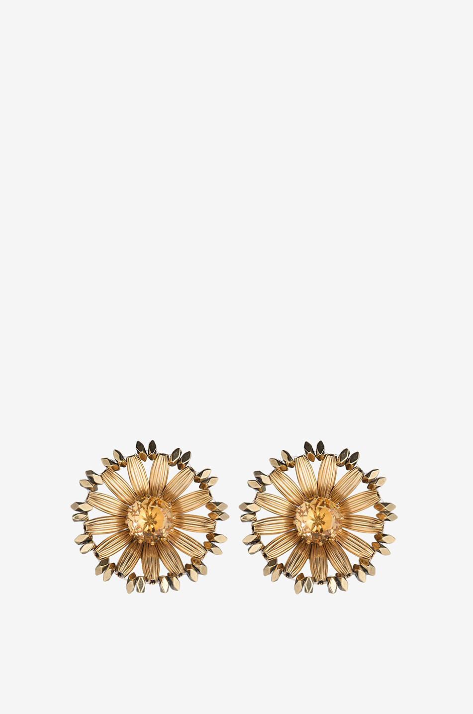 TATABORELLO Clous d'oreilles dorés ornés d'hématite Martherite Femme DORE 1