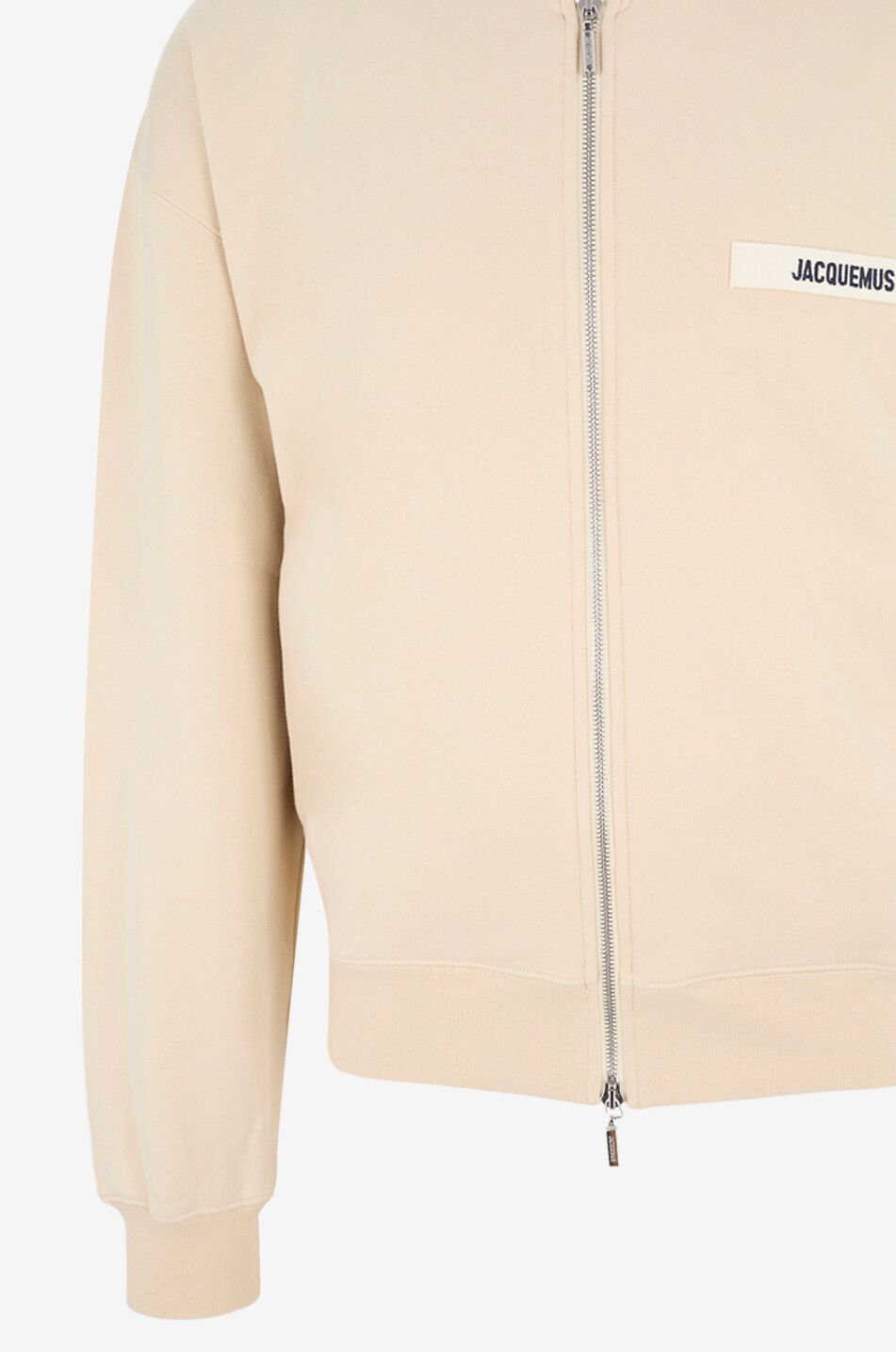 JACQUEMUS Sweat-shirt à capuche zippé Le Hoodie Zip Gros Grain Homme BEIGE 3
