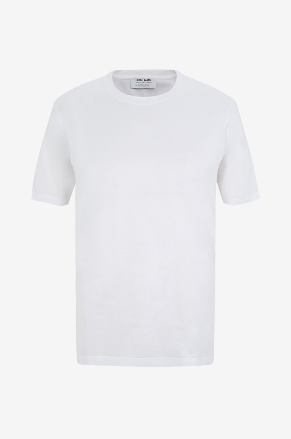 Short-sleeved round-neck cotton jersey T-shirt