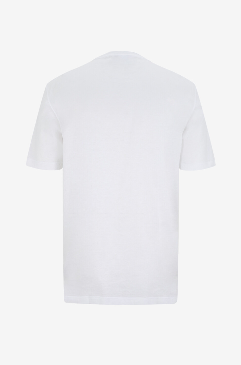 GRAN SASSO Short-sleeved round-neck cotton jersey T-shirt Men WHITE 2