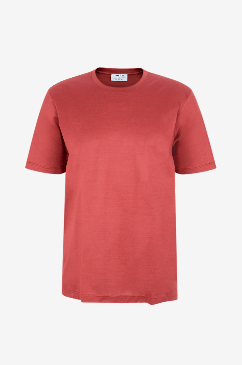 Short-sleeved round-neck cotton jersey T-shirt