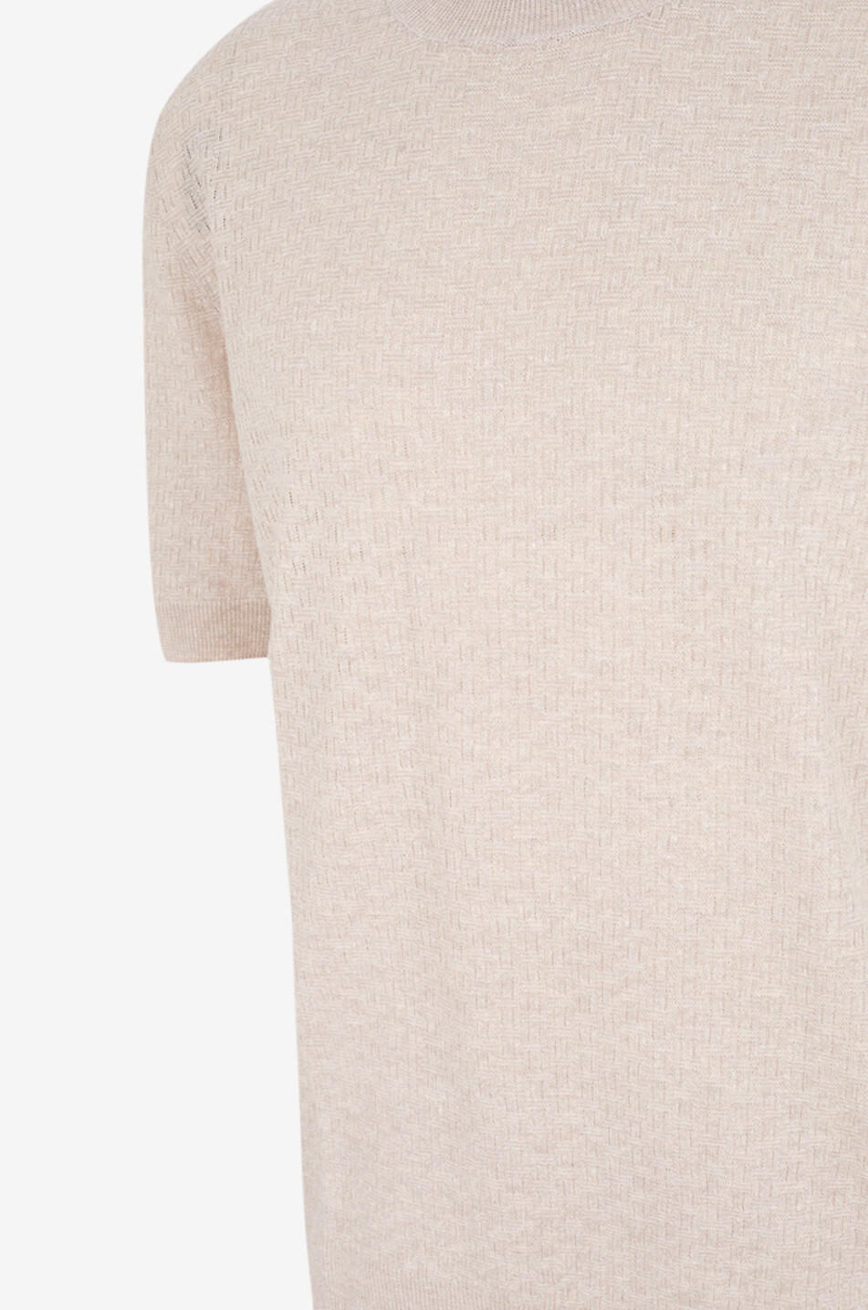 GRAN SASSO Marled linen and cotton knit top Men BROWN 3