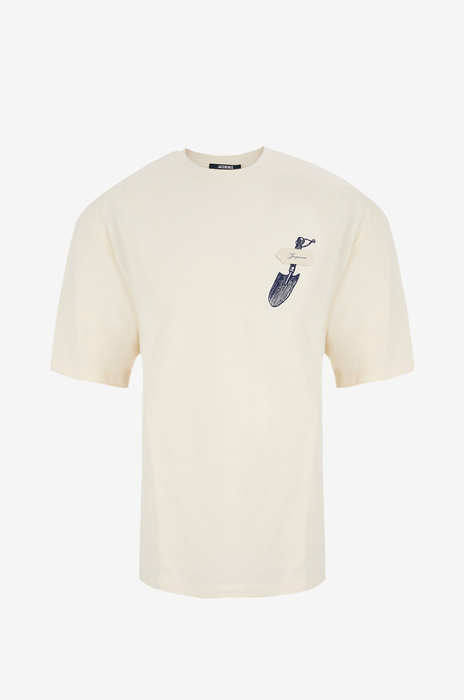 JACQUEMUS Bedrucktes Kurzarm-T-Shirt Le T-Shirt Pelle Herren CREMEFARBEN 1