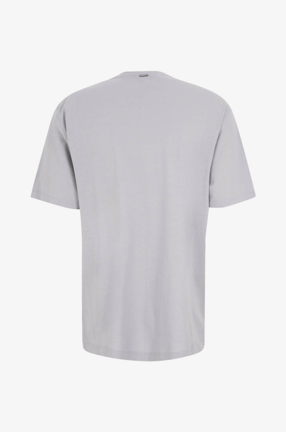 HERNO Jersey Crêpe short-sleeved crewneck T-shirt Men LIGHT GREY 2