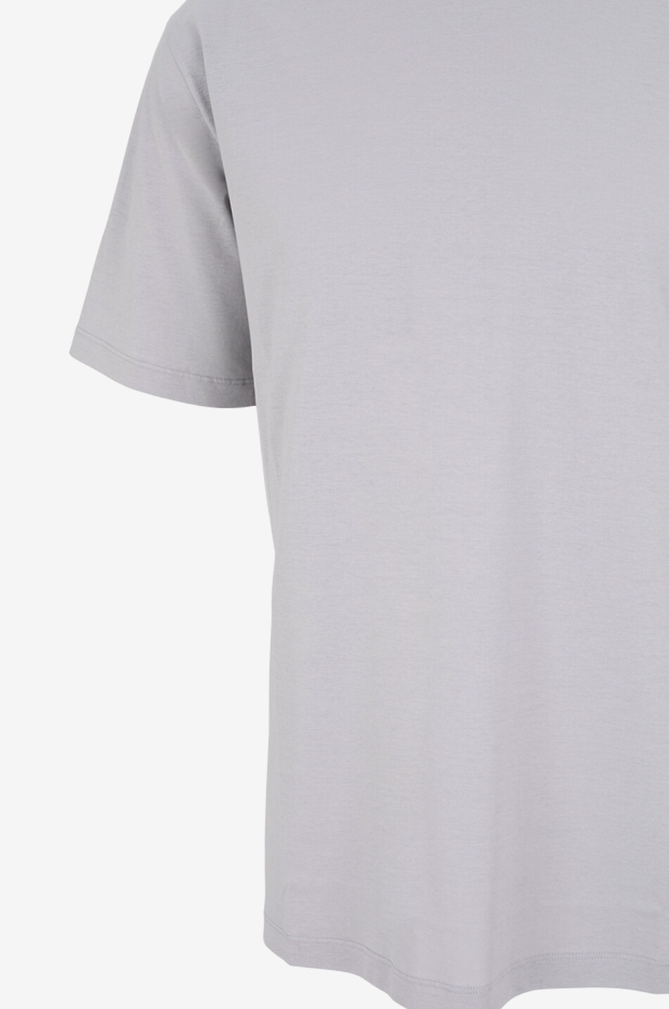 HERNO Jersey Crêpe short-sleeved crewneck T-shirt Men LIGHT GREY 3