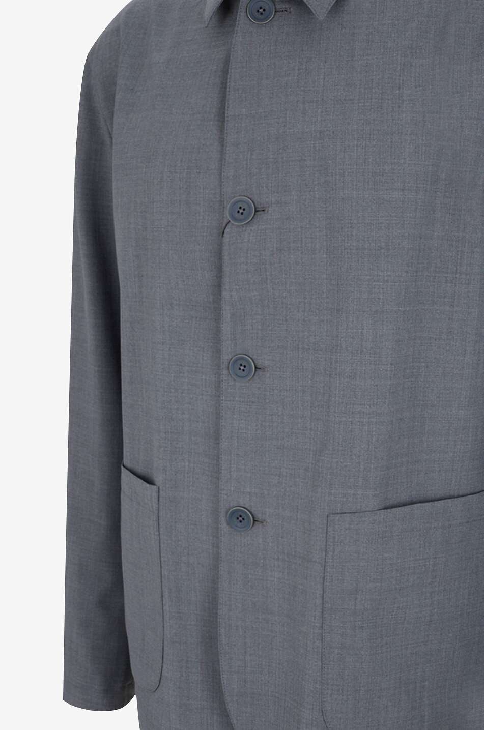 HERNO Light Stretch Wooly single-breasted lightweight blazer Men MEDIUM GREY 3