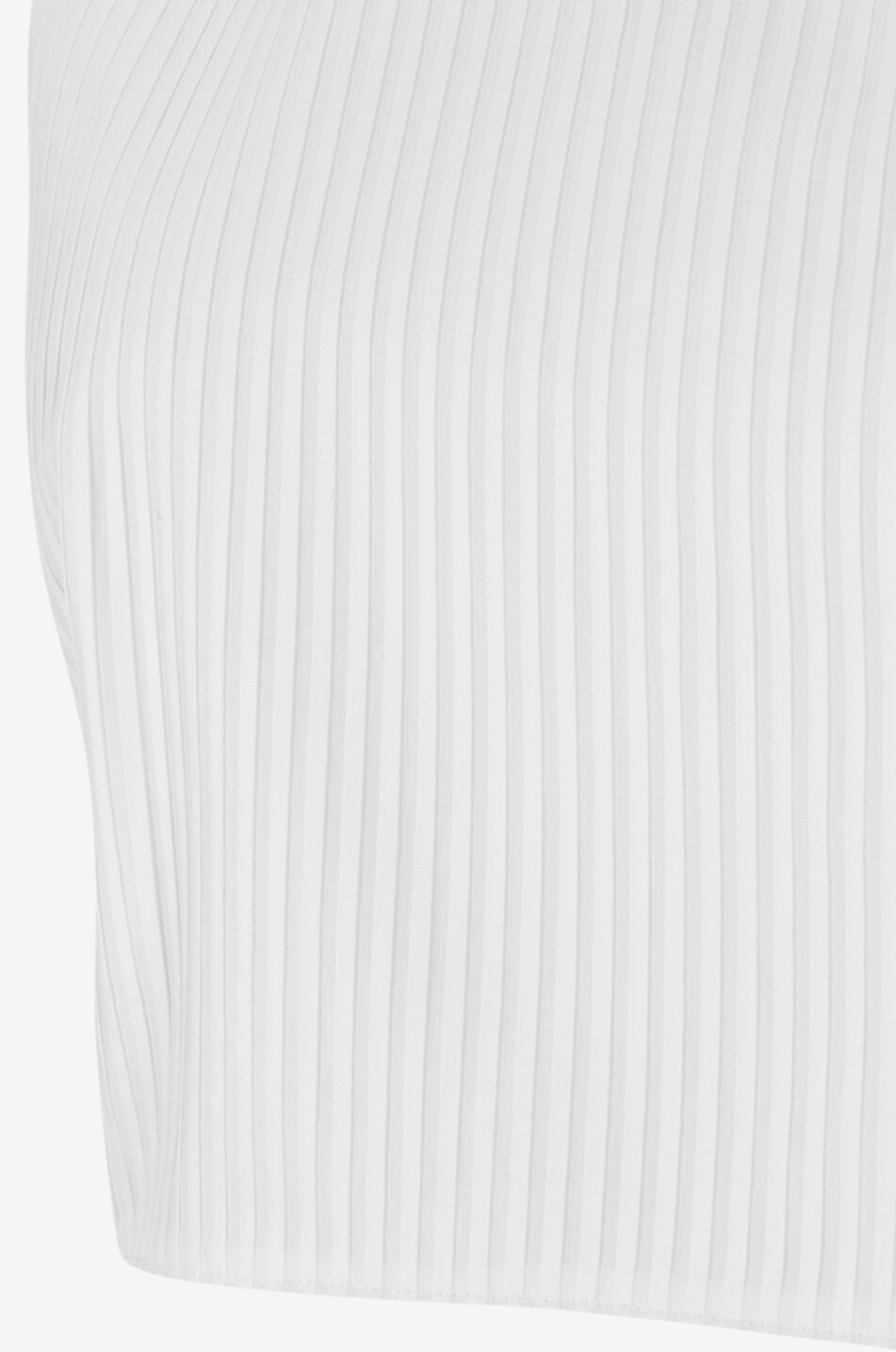 ALAÏA Tuxedo Bib cotton officer collar backless bib top Women WHITE 3