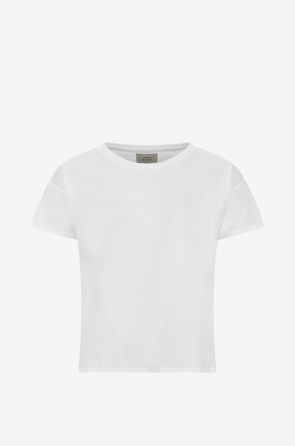 Ami de Coeur embroidered logo jersey cropped T-shirt - AMI - WHITE